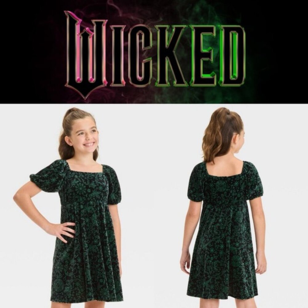 NEW Girls' Wicked Elphaba Dress - Dark Green